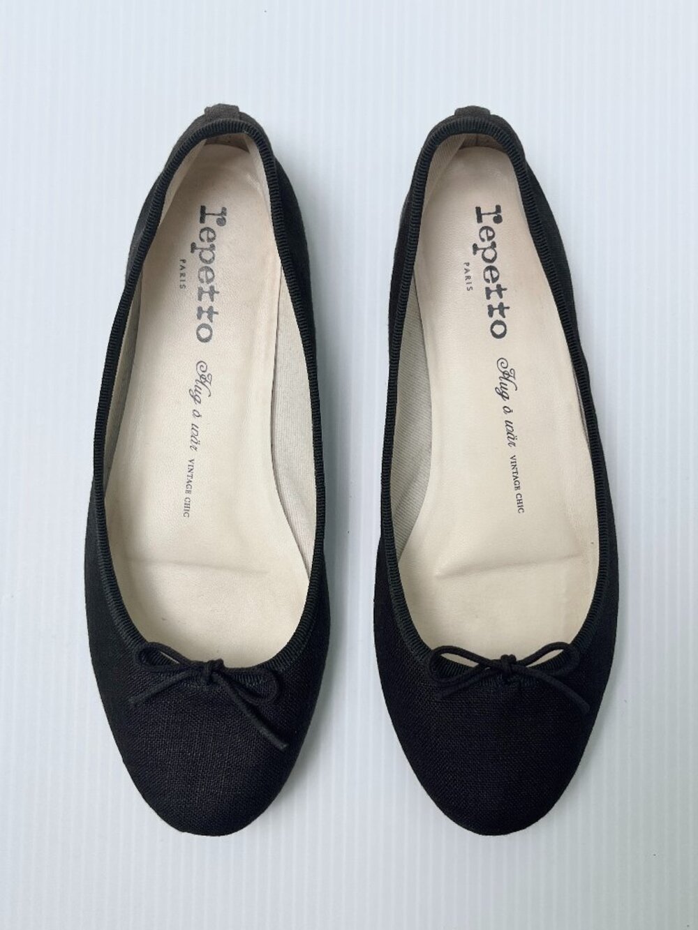 Repetto x Hug O War Cendrillon Ballet Flats in Noir - Size 38 EU/Size 7-7.5 US